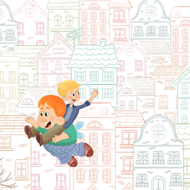 Карлсон летит на городом