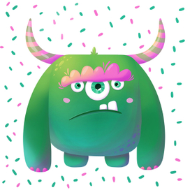 монстрик для детской игры