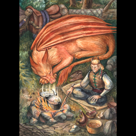 Дхас Ренфрид и его нетопырь Персик