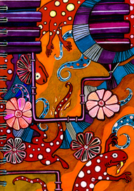 Пригрелась у батареи 