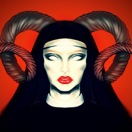 Ацкая монашка(paint-редактор на Samsung че-то там)Edition 2014)