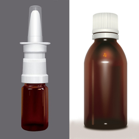 Визуализация, флаконы.