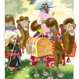 Сборник сказок"Жар-птица" полосная иллюстрация