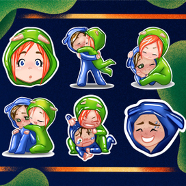 Стикеры "Парочка"