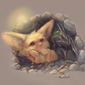 Фенек пустынная лисичка