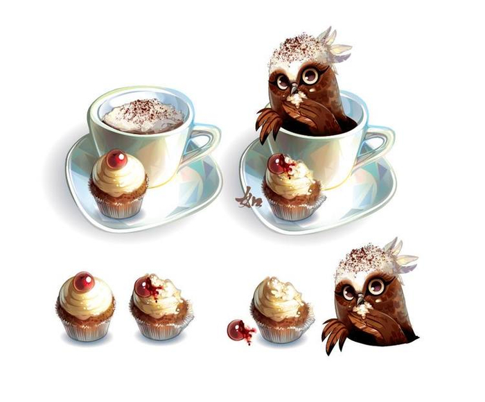 Совинное капучино