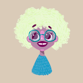 Веселая кучеряшка