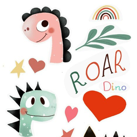 Стикеры с дино