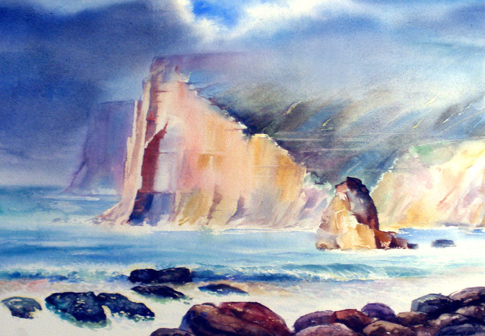 Приближение шторма.Скалы.Ирландия.