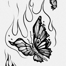 Бабочка в огне