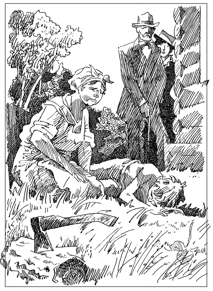 Иллю. из "Петька на даче" Л. Андреев Детгиз