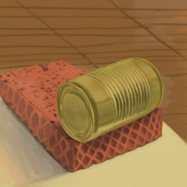 Практика! Кирпич и банка