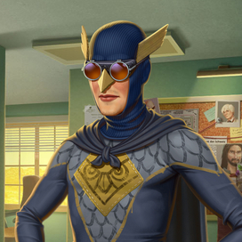 Супергерой "Филин" и его фанат-подражатель)