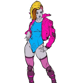 Cyber girl color