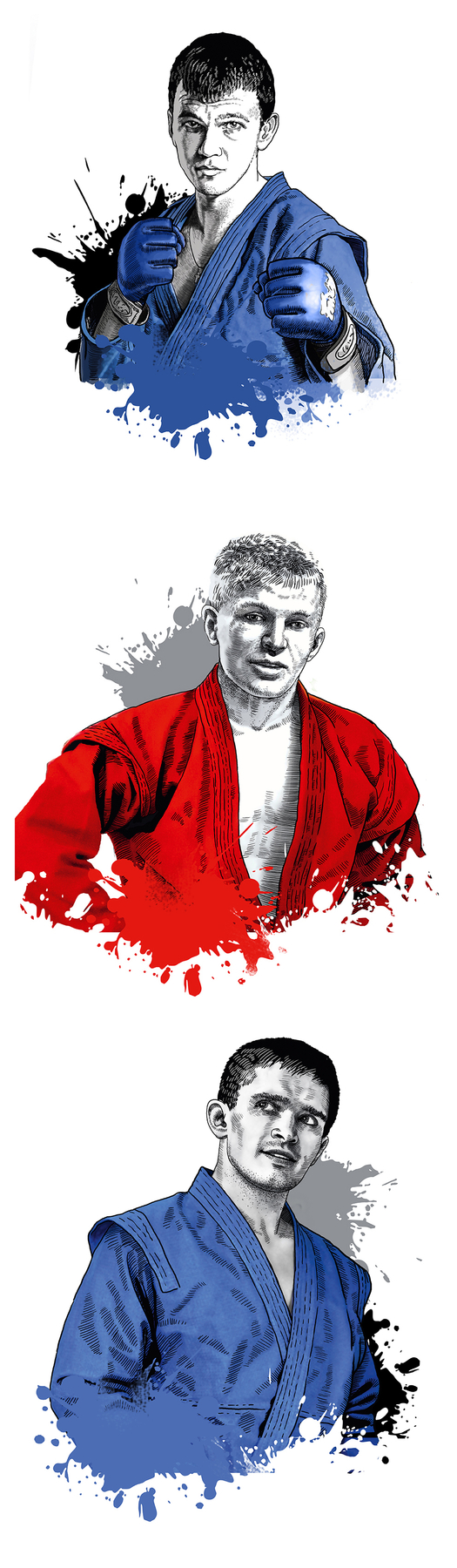 Иллюстрации для чемпионата по САМБО