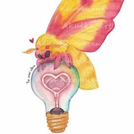 Розовый мотылёк