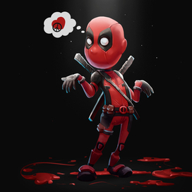  Deadpool. Fan-art