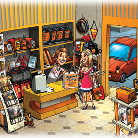 Рекламная иллюстрация