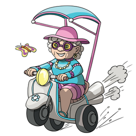 Бабуля спешит на помощь