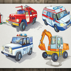 Транспорт для книжки