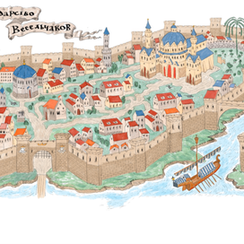 ''Три пальца звезды Альгораб ''М.Аромштам  Клевер