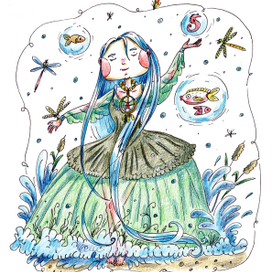 Дева, которая хранит тайну реки и носит старинный амулет