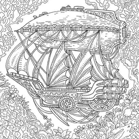 Летучий корабль.