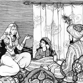 1001 ночь. Иллюстрация для хрестоматии.