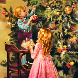 новогодняя иллюстрация