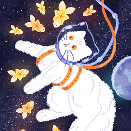 Кот-космонавт