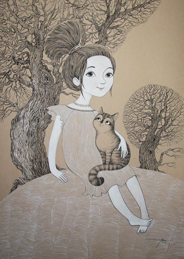 Утро с котом