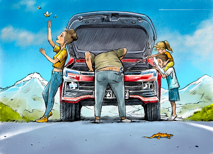 Путешественники.