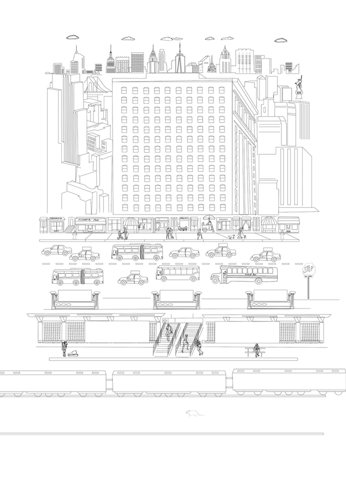 New York . illustration for site 