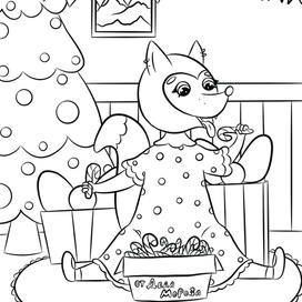 Лисичка с леденцом 