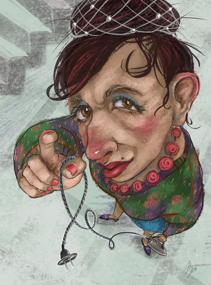 Стрёмная соседка