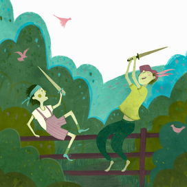 Поединок на заборе