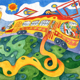 Зайки в трамвайке