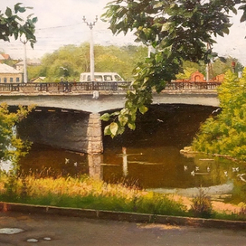 "Вид на театральный мост" .Г  Иваново