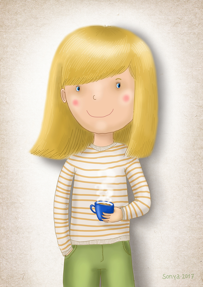 Синяя чашка