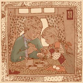 Пасхальная открытка - вариации