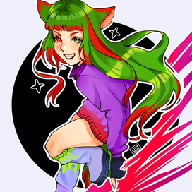 Яркая девушка для трейда