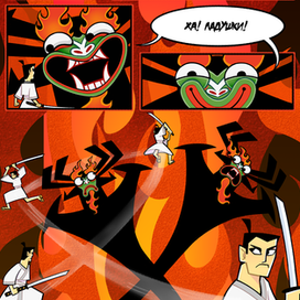 Иллюстрация по мультсериалу "Самурай Джек"