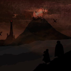 Иллюстрация к роману "Властелин колец" Дж. Р.Р. Толкин