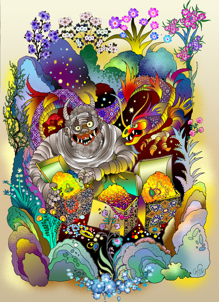 Восточные сказки. Див в пещере сокровищ