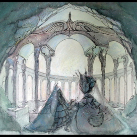 Эскиз к произведению Лема "Маска"