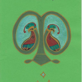 Открытка с вензелем 