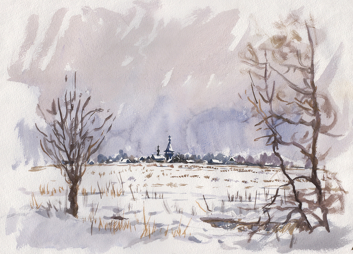 Зимний этюд