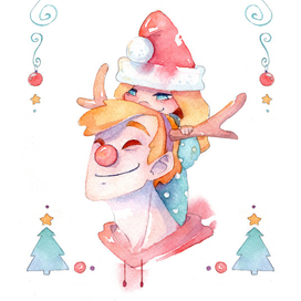 Новогодняя открытка