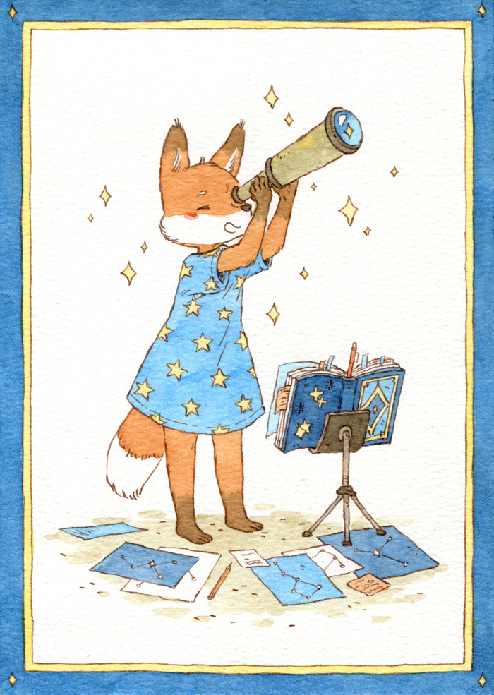 Лисичка звездочет