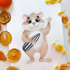 Хомяк для детской книжки